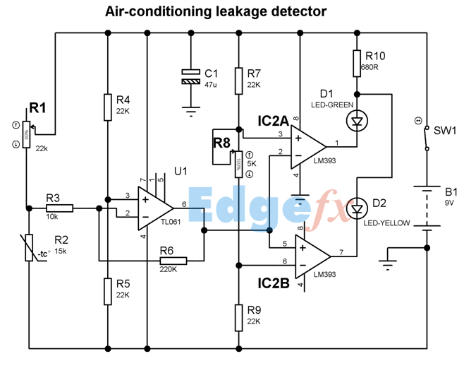 Air-conditioning leakage detector