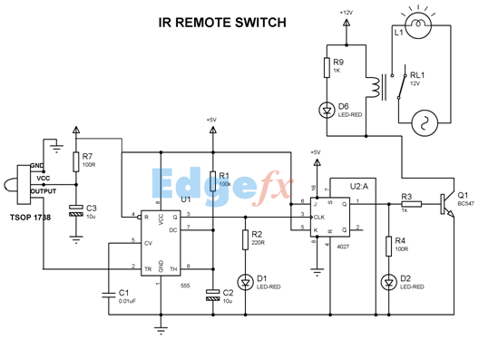 IR Remote Control Circuit Diagram