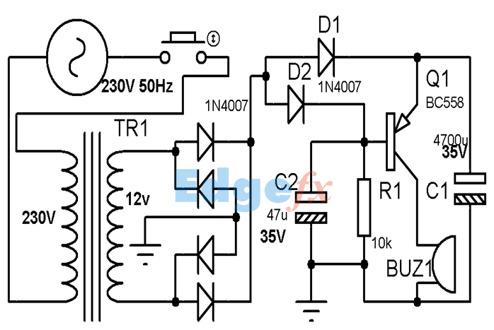 Power Supply Failure Circuit Diagram