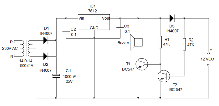 Regulated-power-supply-with