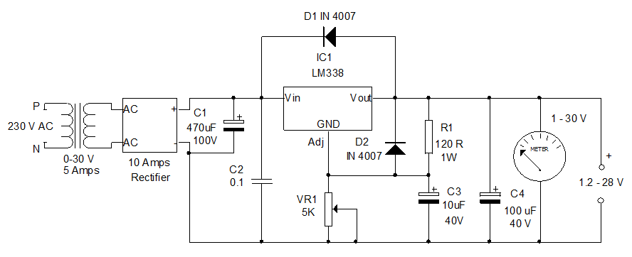 Variable-power-supply-using