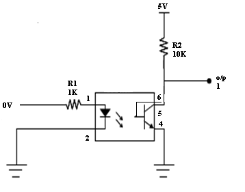 MCT2E Opto-Coupler - Circuit