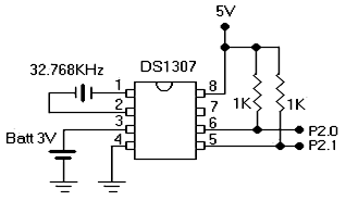 RTC DS1307 Circuit