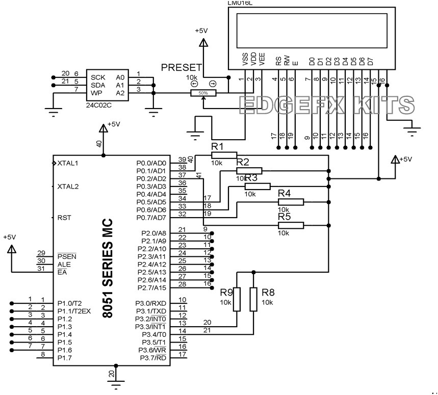 8051 Series MC Circuit