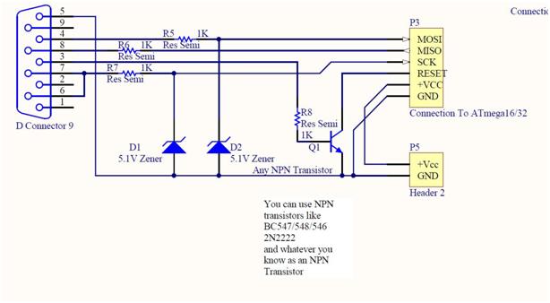 ISP programmer circuit diagram