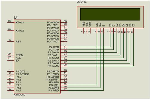 Interfacing 16x2 LCD display with 8051 microcontroller