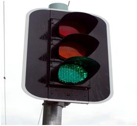 A traffic Signal display