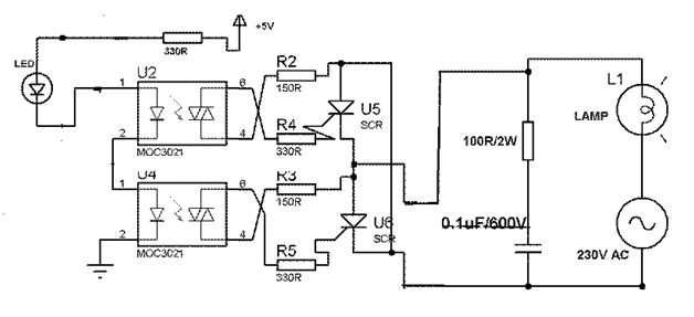 Circuit diagram for controlling rate of change in voltage