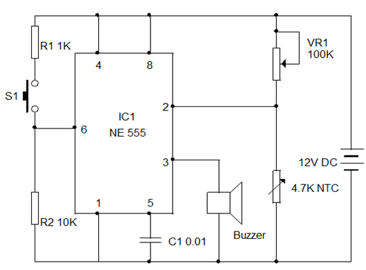 Simple heat sensor