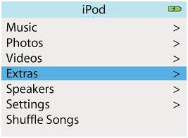 IPod audio feature