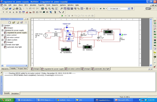 Multisim window