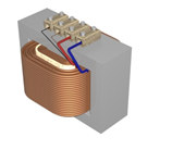 Step down transformer by Wiki