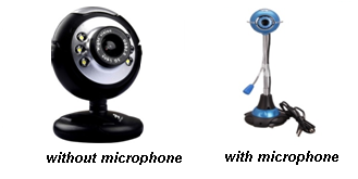 Webcam with & without microphone