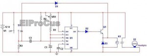 Automatic Car Headlights Circuit Diagram