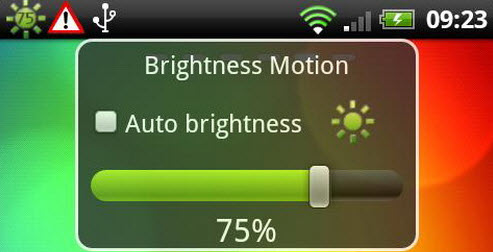 Android Based Brightness Control Application