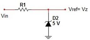 Zener diode as voltage reference