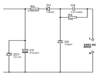 Zener diode voltage regulation application