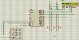 Matrix keypad interfacing to 8051