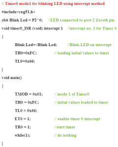 Timer Interrupt Programming