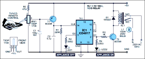 Remote Control Light Switch : Circuit, Working & Its Applications