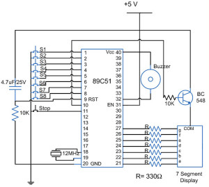 Quiz Buzzer with an 8051 Microcontroller 