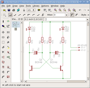 PCB cIircuit with a software