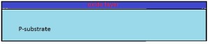 P-substrate with oxide layer