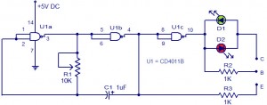 LED Based Transistor Tester Project 