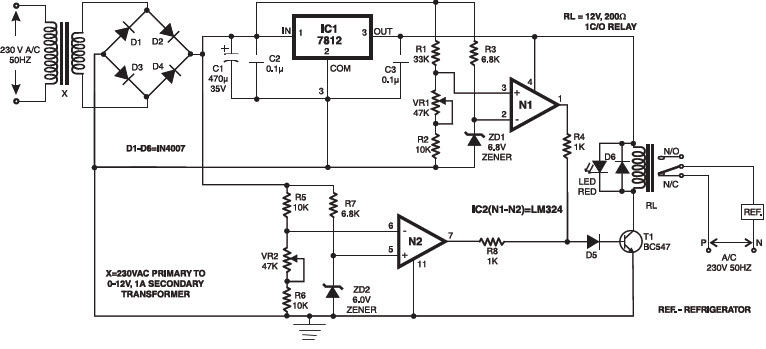 Under and Overvoltage Protection Circuits and Workings Circuit Diagram