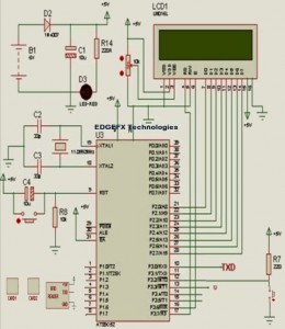 Circuit Diagram of RFID based Attendance System