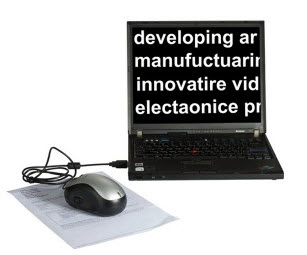 Electronic Digital Magnifier fot Text Projection