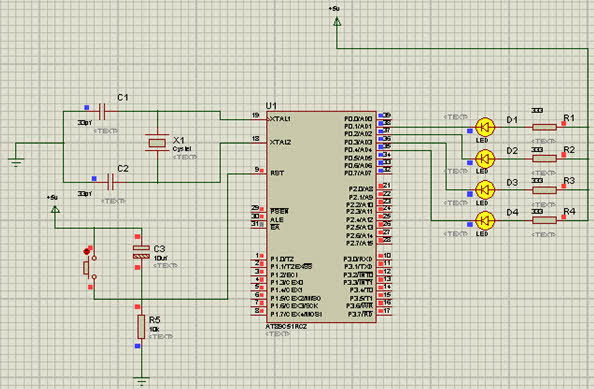 LED Blinking using 8051 Microcontroller