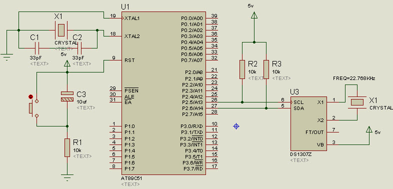 RTC Interfacing with 8051 Microcontroller