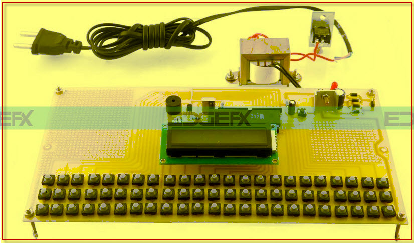 EVM Electronic Voting Machine  Project Kit by edgefxkits.com