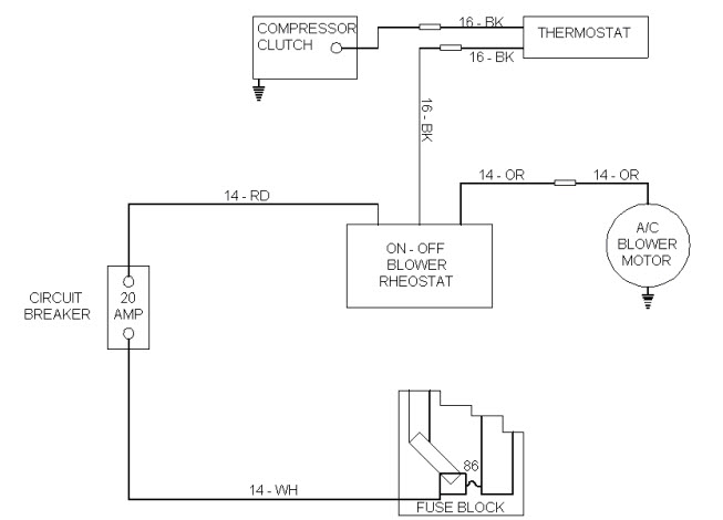 Air Conditioning Electric Circuit