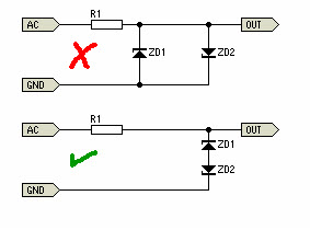 Connection of Diode