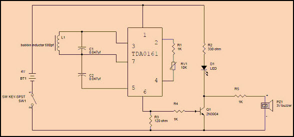 Simple Metal Detector Circuit