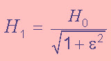 Finding Epsilon value at another voltage gain