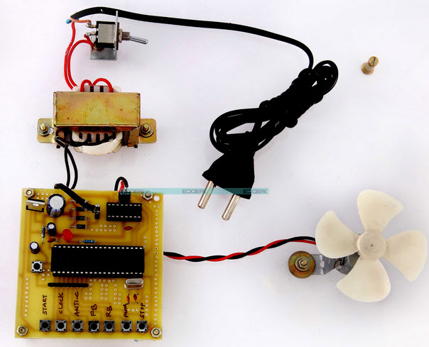 Four Quadrant DC Motor Speed Control with Microcontroller Project Circuit by Edgefxkits.com