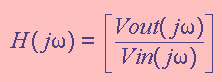 Frequency Response of Butterworth Filter using Standard Voltage Transfer Function