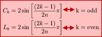 Kth Element of Butterworth Filter Design using Cauer Topology