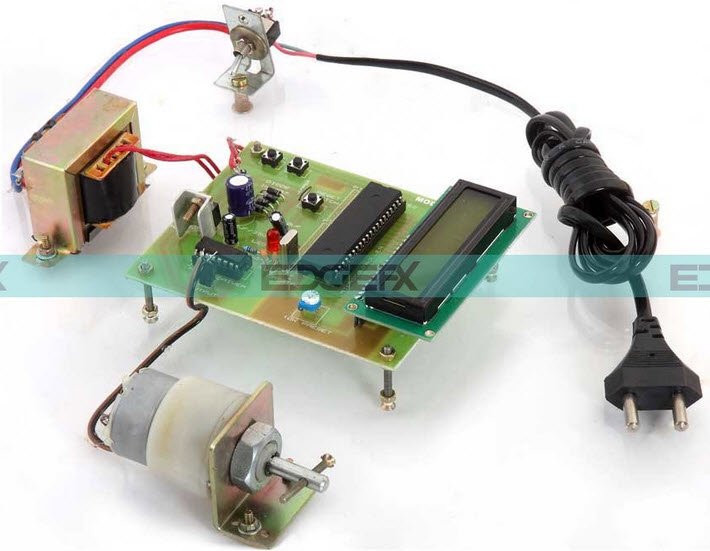 Speed Control of DC Motor using Microcontroller 8051 Project Circuit by Edgefxkits.com