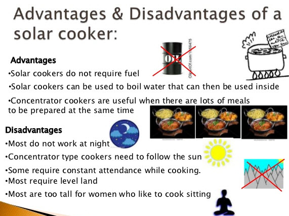 Advantages and Disadvantages of a Solar Cooker