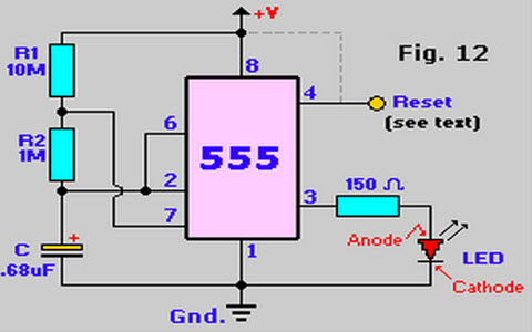 Astable Multivibrator Using 555 Timer IC