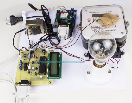 Energy Meter Reading over Internet Project by Edgefxkits.com