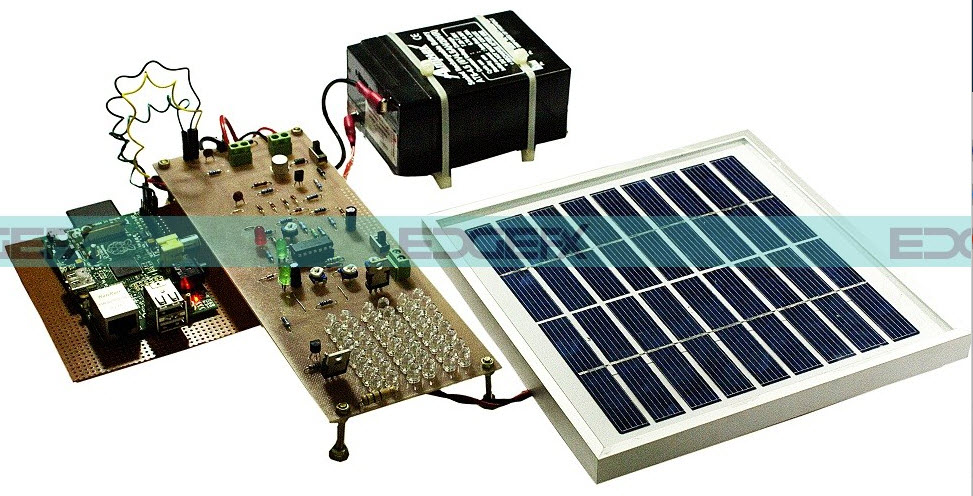 Raspberry Pi based Solar Street Light Project Kit by Edgefxkits.com