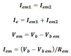 Differential Amplifier Emitter Current Equation
