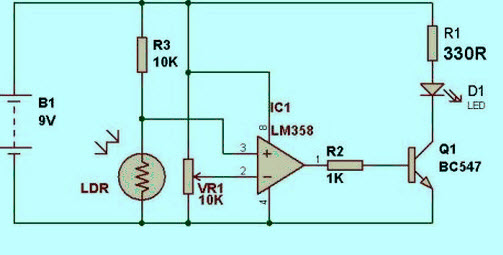 Dark Sensor Circuit