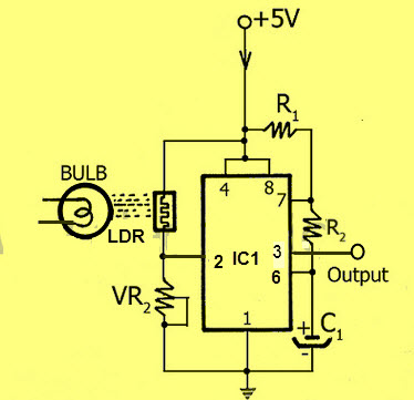 LDR based Electronic Counter Circuit