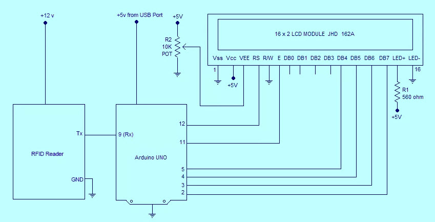 Automatic Door Lock System Circuit Diagram